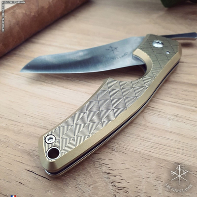 Сигарный нож Le Petit - Brass - Leaves вид 5